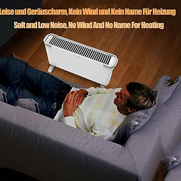 AXOIN Riscaldatore Elettrico con termostato, termoconvettore da 2000 Watt Riscaldatore Elettrico con Protezione Contro Il surriscaldamento, riscaldatore Elettrico Mobile, convettore rapido economi