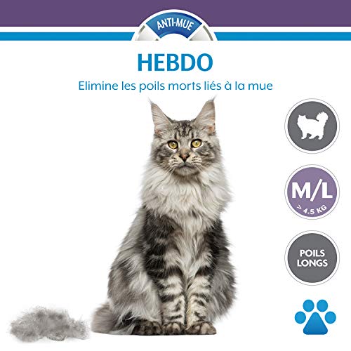 FURMINATOR Outil de Toilettage Pour Chat de Grande Taille à Poils Longues - Elimine 90% des Poils – Nettoyage en 1 clic - Conçu et Recommandé par des Professionnels - Sans Bisphénol A,Noir - Image 3