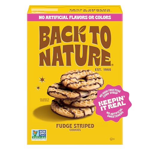 Back To Nature Cookies Fudge Striped, 7.7 oz