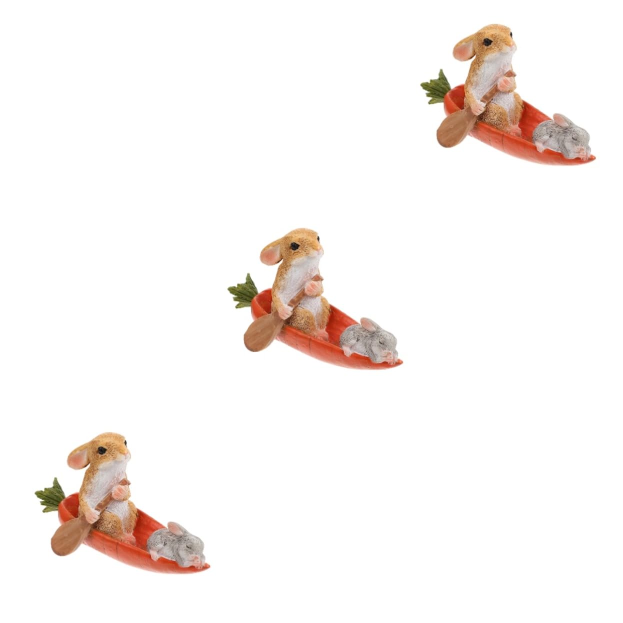 STOBAZA 3stücke Dekorative Kaninchenstatue Niedliches Bunny- Für Schreibtisch Resin Hase Für Garten Bonsai Spielzeug Für Leicht Für Sammler Und Dekoration