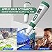 YUZIIB Salt Tester for Saltwater Pool & pH Meter,5 in 1 Digital Water Tester for Salinity,Temp,EC,TDS Meter for Pool Salt Tester,Hot Tubs & Spas,Hydroponics,Aquarium,Accurate & Reliable,Green