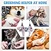 PAWCHIE Dog Grooming Hammock Harness for Dogs & Cats with Pet Nail Clipper Trimmer - Cat Hanger Sling for Trimming Clipping Nails- Dog Hammock Restraint Bag for Small Medium Large Dog, Blue M