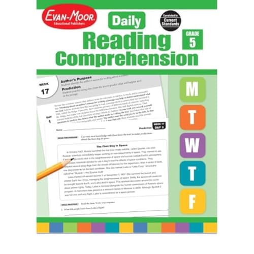 pdf free evan-moor daily reading comprehension, grade 5 - homeschoolin cover art