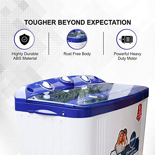 Image of Foxsky 6.5 kg Semi-Automatic Top Loading Washing Machine Appliance (FOXSKY AQUA WASH 6.5 KG, BLUE)