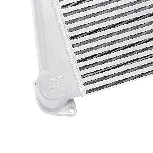 Image of Mishimoto MMTMIC-WRX-08SLRD Top-Mount Intercooler Kit Compatible With Subaru WRX 2008-2014 Silver Cooler, Red Hose