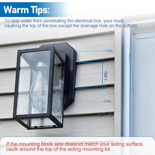 Bouyao 8141DBL SIDING LAMP MOUNTING KITS 8141Dbl Siding Lamp Mounting Blocks Kits thumb #5