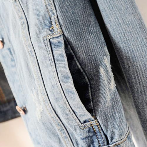 Hauts pour filles en jean avec boutonnière pour les journées chaudes