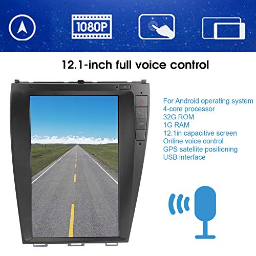 Navegador GPS de carro para Lexus ES240 ES350 2006-2012, 12,1 polegadas, 1080P, Navegador de GPS, Fu