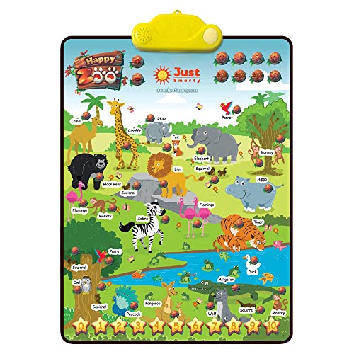 image for Just Smarty Zoo Animals Toddler Learning Toys Ages 3-6 | Sounds, Count