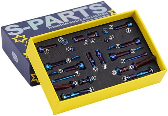 Titanium Alloy Mountain Bike Kit Screws for Shimano XT M8100M7100 Gear and Brake Sets