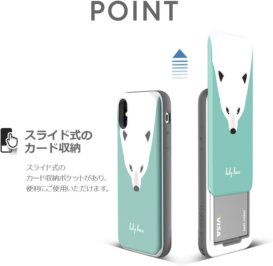 Design Skin DSK14682i58 iPhone Xs/X Case, Slider Graphic Penguin Slider Graphic, 5.8-Inch iPhone Cover, Wireless Charging Compatible