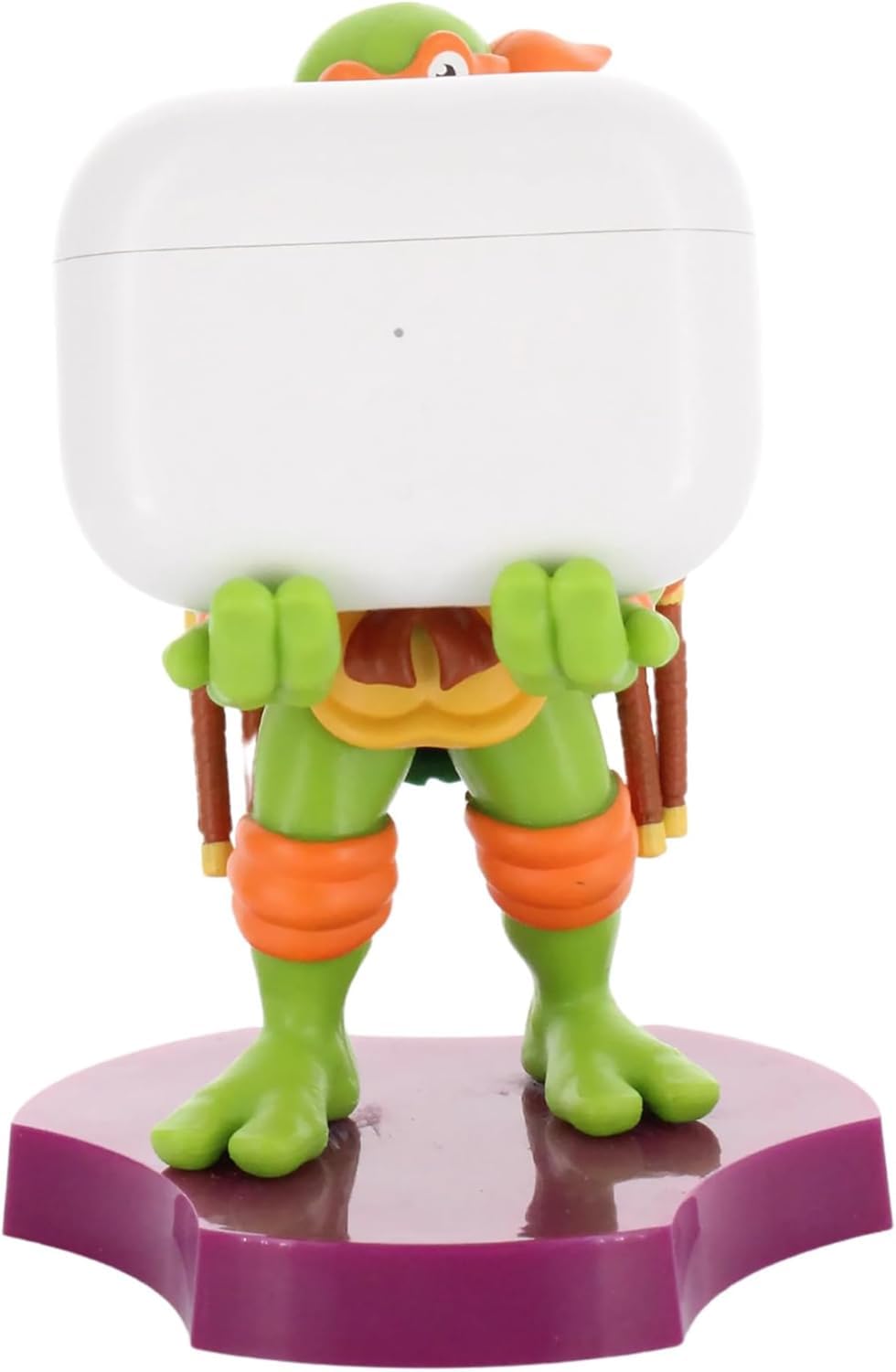 Exquisite Gaming: Holdems: TMNT - Michaelangelo - Earbud & Phone Holder, Cable Guys, Mini Collectibles with a Twist, Teenage Mutant Ninja Turtles Figure