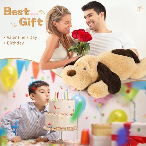 Morismos DOGPILLOW_80CM Puppy Dog Stuffed Animal Soft Plush Dog Pillow, Big Dog Plush Toy thumb #3