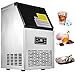 Produktbild BuoQua Commercial Ice Machine 230W 220V Ice Maker 50kg Stainless Steel Ice Cube Maker Machine Edelstahl Eiswürfel Ice Maker Maschine für Home Supermarkt Cafe und Restaurant Verwendung (50kg)