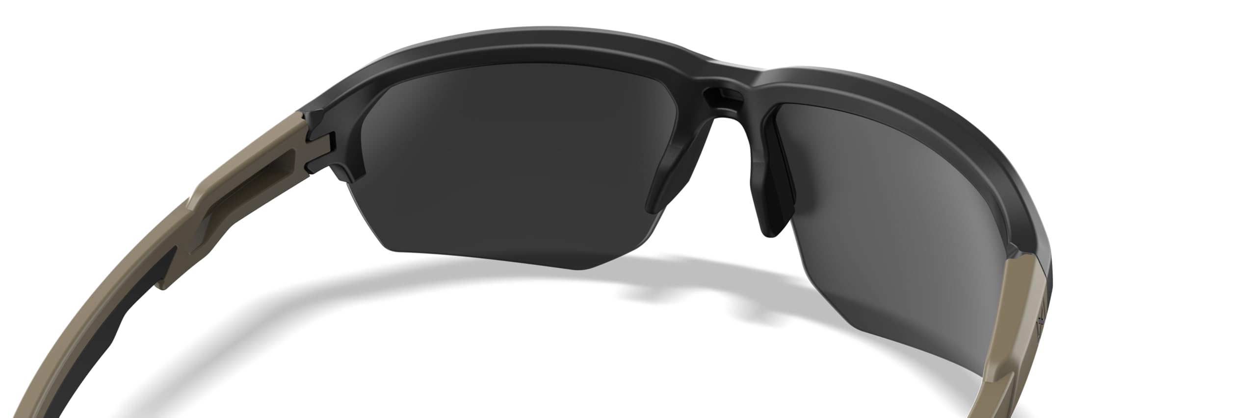 Wiley X JAKL Captivate Lunettes de soleil balistiques, lunettes de sécurité pour homme et femme, protection UV pour le tir et l'extérieur, monture noire mate et bronzée, verres miroir en tungstène