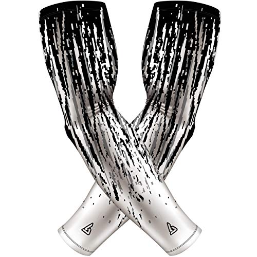 Image of B-Driven Sports Pro-Fit Compression Arm Sleeves - 1-Pair, 30+ Designs, Adult /Youth Sizes, for Athletic and General Purpose Use.
