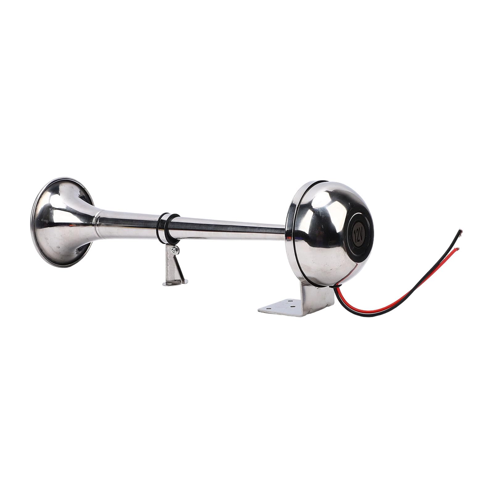 Generic Tromba Elettrica in Acciaio Inossidabile con Clacson per Barche Marine Ad Alta Decibel da 12 V per Autobus per