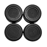 Pé Nivelador para Eletrodomésticos, Kit com 4 Peças, Preto