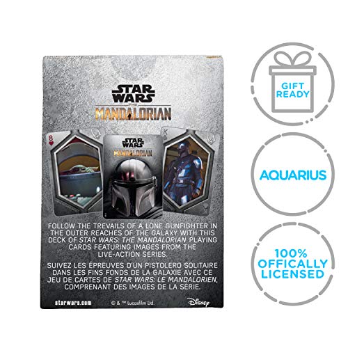 Aquarius Star Wars Playing Cards - The Mandalorian Photos Deck Of Cards For Your Favorite Card Games - Officially Licensed Star Wars Merchandise & Collectibles #TOP6