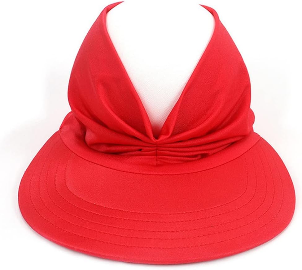 Hat Women's Sun Visor Sun Hat Anti-UV Outdoor Elastic Hollow Top Hat Elegant Beach Caps