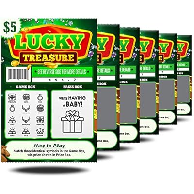 6 Pack - Swangerskap aankondiging Lottery Scratch-Off Tickets | 4x6 Outentiek Op soek na | Groot vir Baby Aankondigings | Perfect for Swangerskap Aankondiging vir grootouers, Future Dad of Friends
