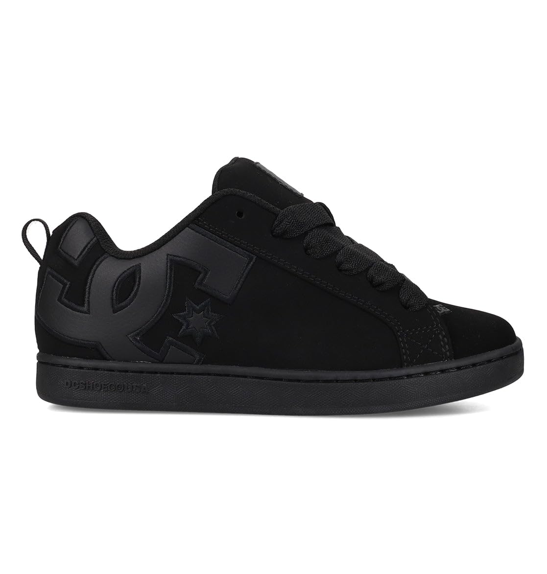 DC Court Graffik Plateau-Sneaker für Damen, Schwarz/Schwarz/Schwarz, 39 EU