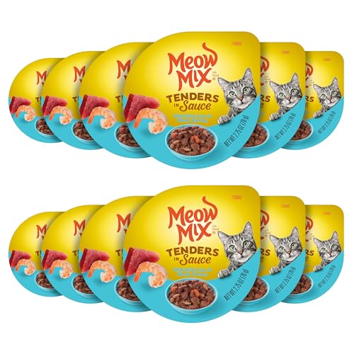 Meow Mix Tenders in Sauce Tuna & Shrimp