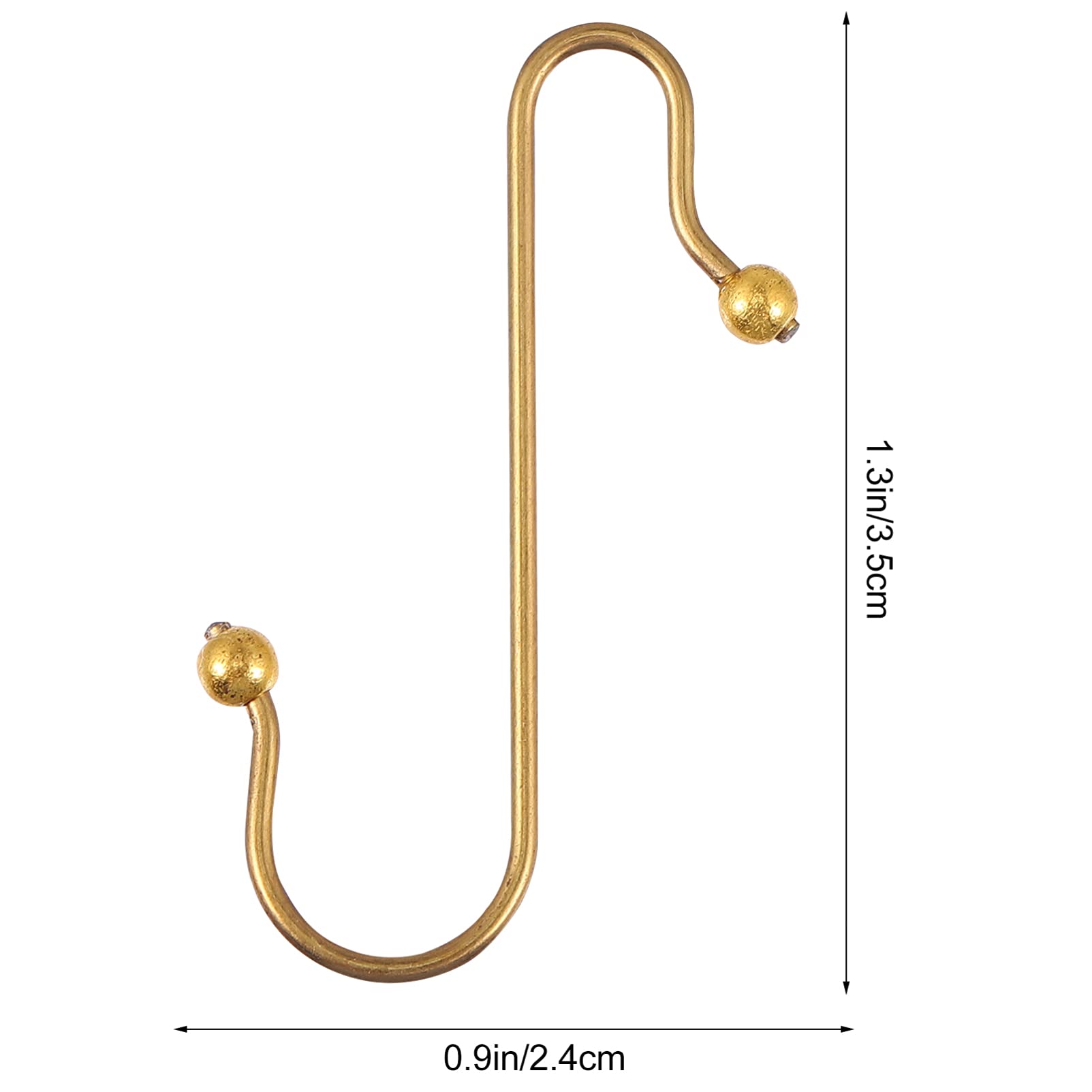 Garneck 40pcs Christmas Decoration Hook Ornament Hangers Hook Hooks Christmas Decorations LED Holiday Over Gold Trim Silver Party Christmas s Shape Hook Christmas Hook Iron Golden