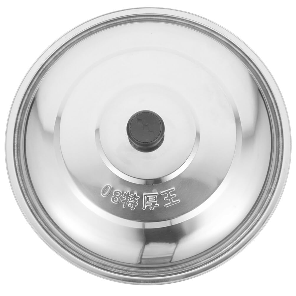 Couvercle En Inox Zanetti 34cm - Pour Casseroles Et Poêles - Poignée Athermique - Lavable Lave-Vaisselle