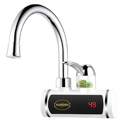 Instant Electric Water Heater Faucet Tap Hot Tap Home-Kitchen Water Heating Instantaneous Water Heater Tank less for Tap,LED Electric Head Water Heaters For Home Kitchen (3000W)