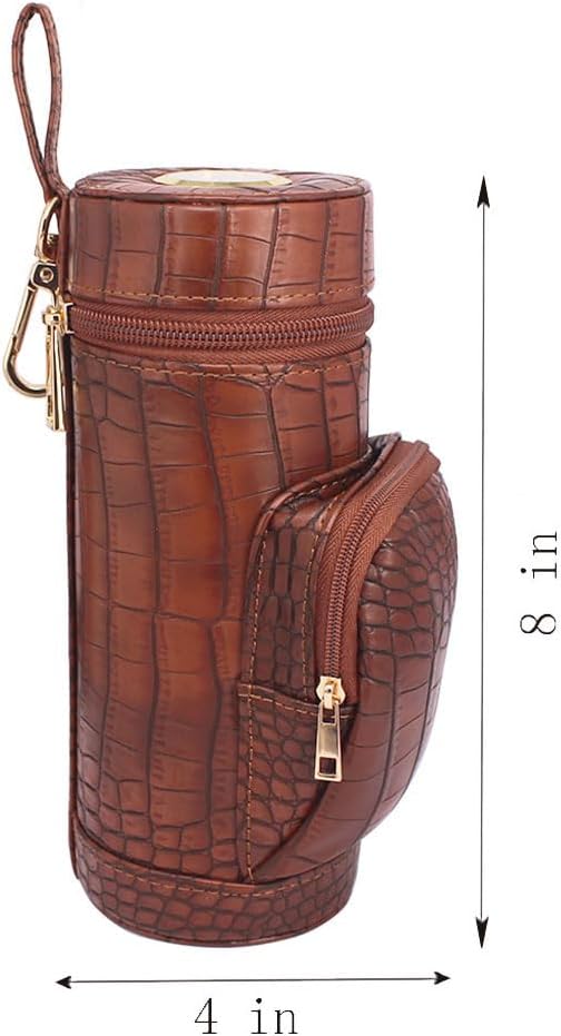 AMANCY Lid Built-in Hygrometer Travel Cigar Humidor, Cigar Case Jar/Tube with Accessories Set, Cigar Lighter and Cutter, Punch, Golf Cigar Accessories for Men