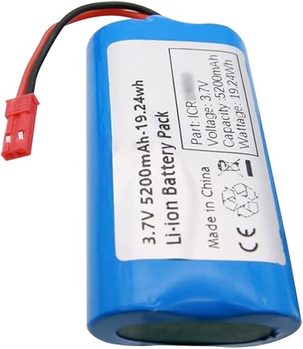 Miniatura 6 de 3.7V 5200mAh Paquete de baterías recargables de iones de litio con conector JST-2P para camiones, botes y autos de carreras RC