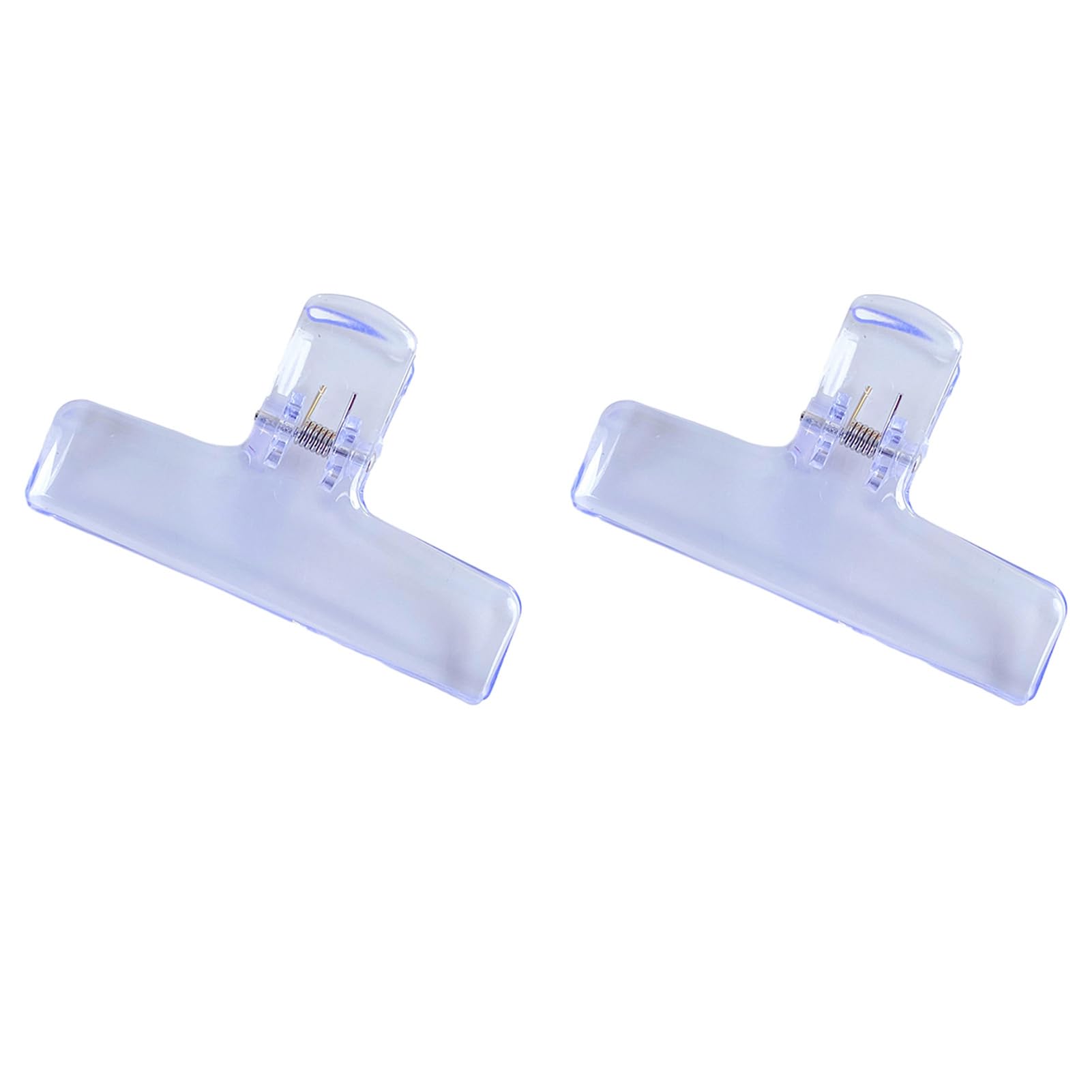 bayicie 2Pcs Clear Acrylic Binder Clips with Strong Grip Colorful Clips for Office School Home Reusable Binder Clips for Organizing