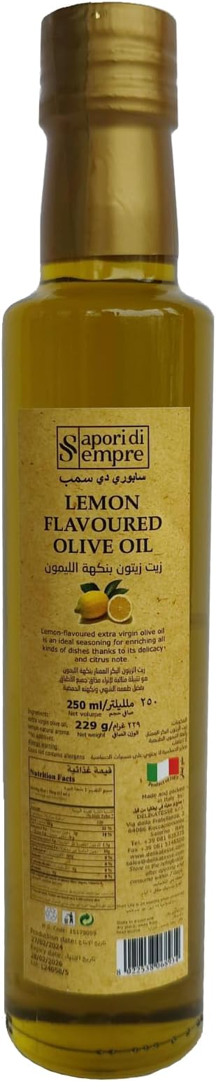 Sapori Di Sempre Lemon Flavoured Olive Oil 250 ml
