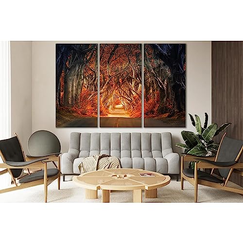Cuadro impreso sobre lienzo moderno decorativo de 3 paneles ZELLART 115x75cm