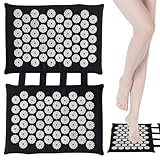 Akupressurmatte für Füße, Nadelmatte mit 110 ABS-Spitzen, Waschbare Fußakupressurmatte für Yoga, Physiotherapie, Tragbare Stachelmatte für Entspannung zu Hause, im Büro und auf Reisen