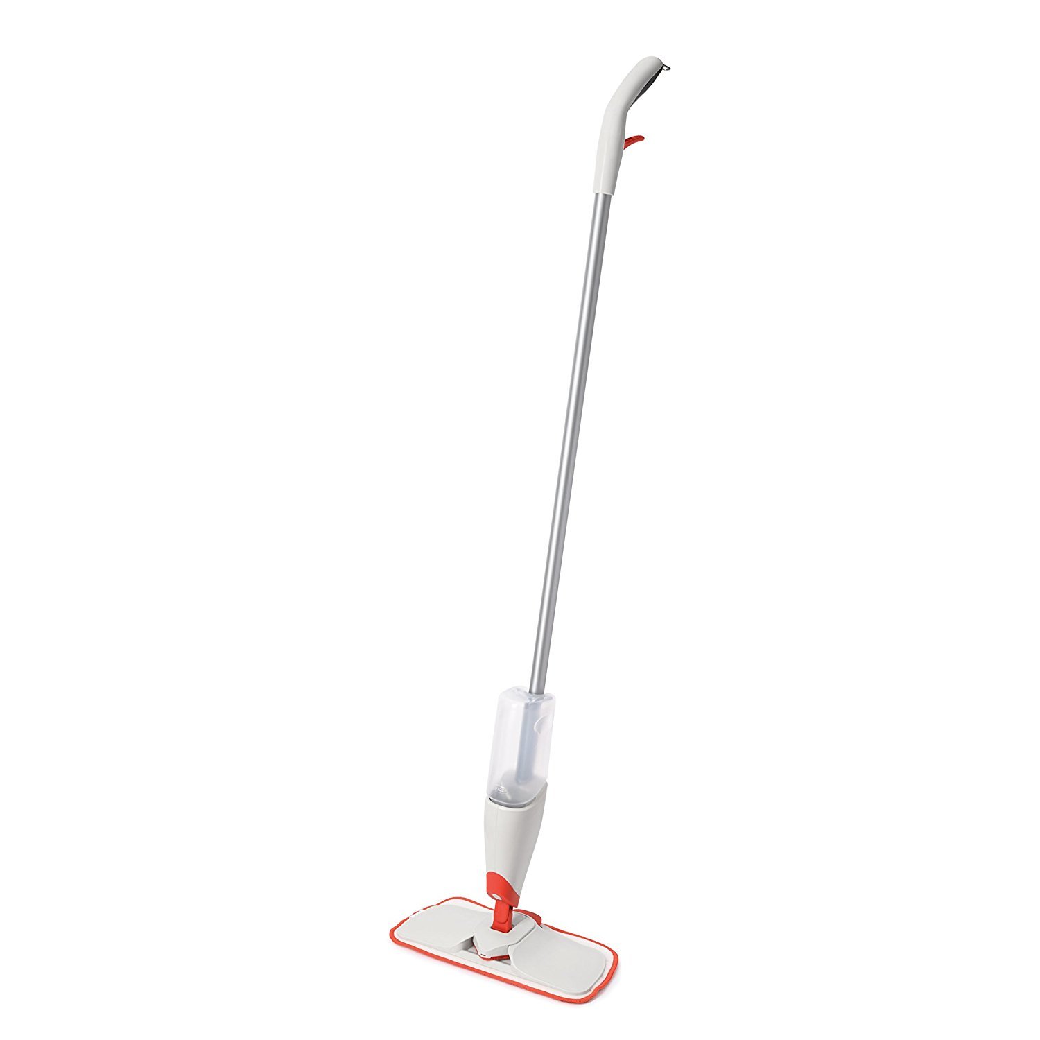Oxo White/Metalic/Orange Good Grips Microfibre Spray Mop With Slide-Out Scrubber