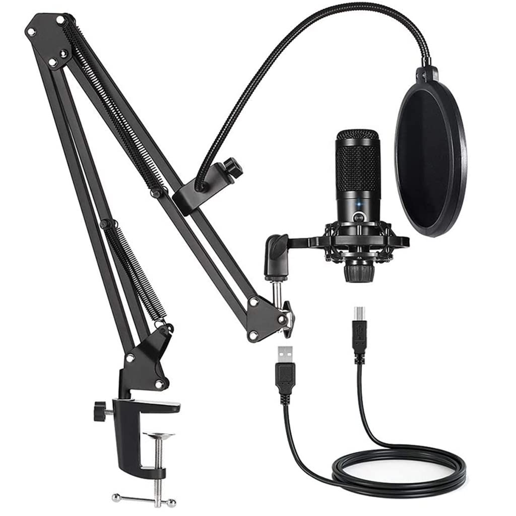 Microphone USB avec bras condensateur computer microphone stand kit