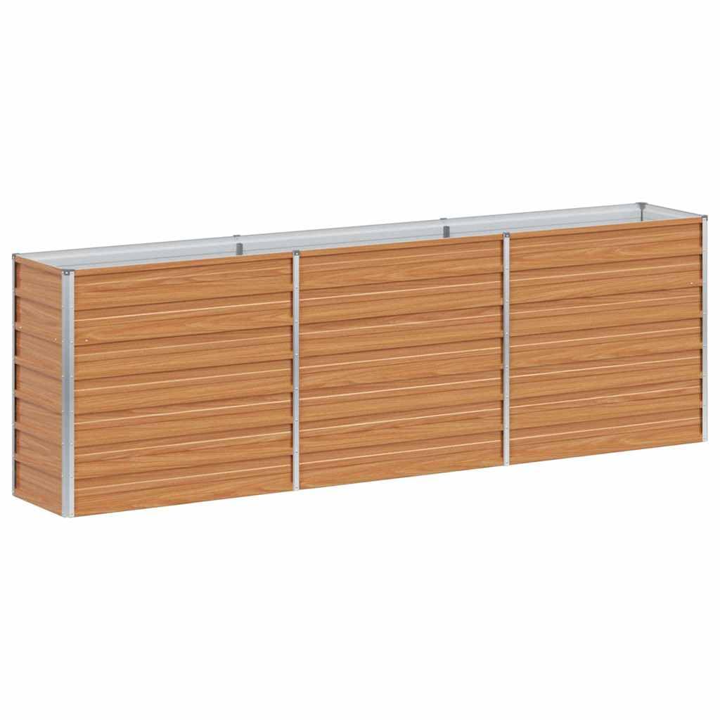 Jardinière surélevée en acier galvanisé design industriel de luxe
