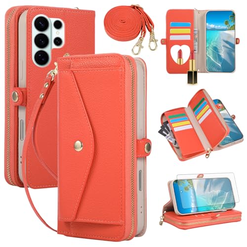 Coque Samsung S26 Ultra portefeuille à bandoulière pour vos sorties