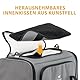 Ferplast Hundebox Voyager Carrier, Transportbox Katze, Hundetasche, verstellbare Griffe und Schultergurt, Sicherheitsgurt, beidseitige Öffnung, mit Kissen, max. 15 kg, 50 x 35 x 37 h cm, Grau