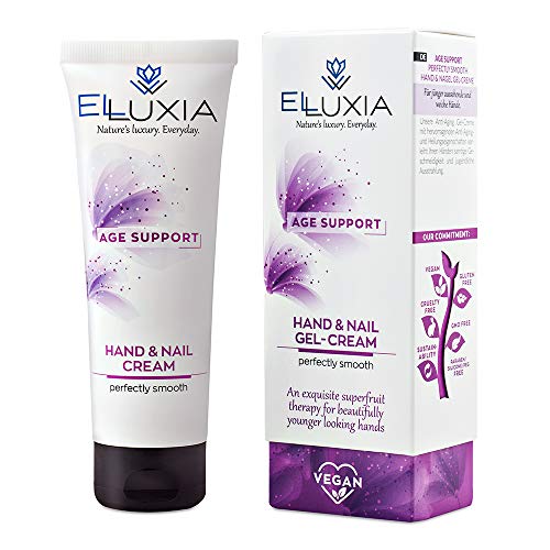 ELLUXIA - Crema de manos y uñas natural hidratante con aceite de...