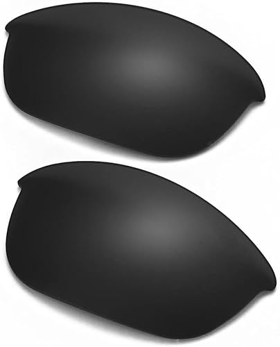Walleva - Lentes de repuesto o lentescaucho para lentes de sol OakleyHalf Jacket 2.0. 43 Opciones disponibles, talla única , Negro - Mr.Shield
