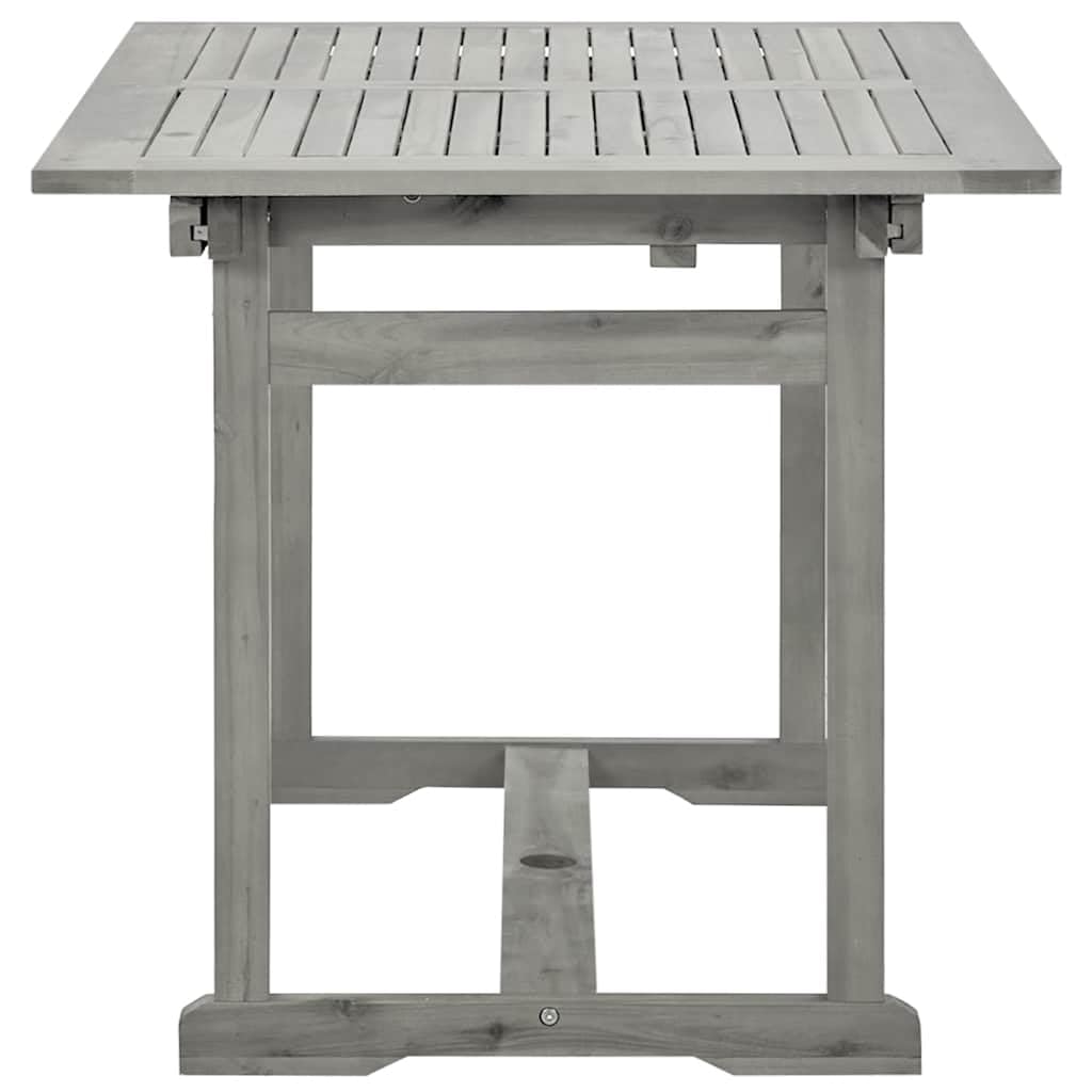 Wysuwany stół ogrodowy z litego drewna akacjowego 120-170 x 80 x 75 cm, stół drewniany, taras, stół do jadalni, do ogrodu, do użytku na zewnątrz