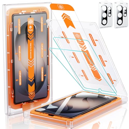MRGLAS 2+2 Pack Panzerglas für Samsung Galaxy S26 Ultra mit Kamera Schutzfolie [Auto Dust-Elimination] [100% Entsperren per Fingerabdruck] TOP 9H+ Schutzfolie für S26 Ultra 6.9 Zoll HD-Klar