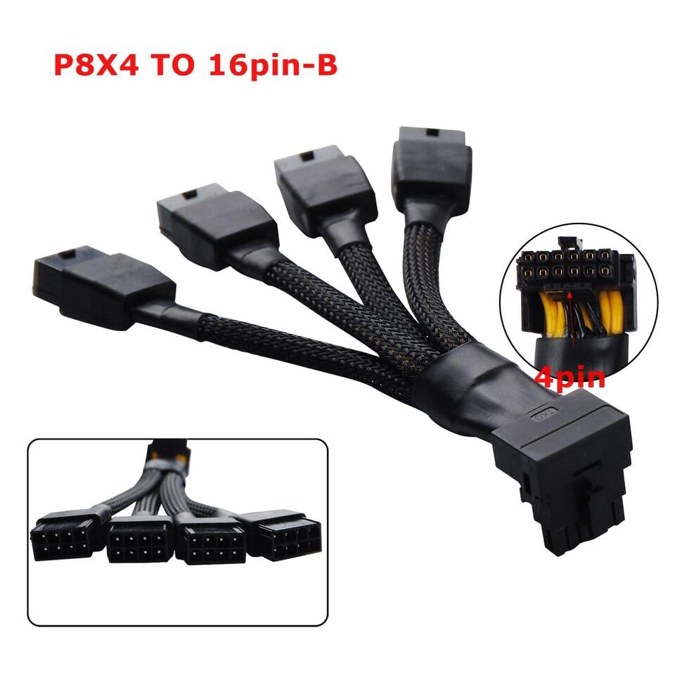 Cable GPU de 16 pines PCIe 5.0 con conector 12VHPWR de 90 grados para GeForce RTX 4090 3