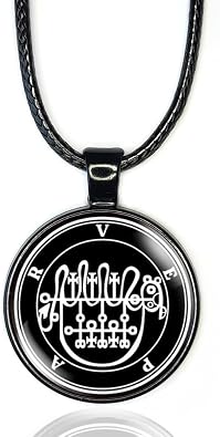 Vepar Sigil Necklace, Goetic Demon Left Hand Path Pendant, Satanic Demonic Demonology Occult Jewelry, Seal Sigil of Vepar, Seals of Ars Goetia Lesser Key of King Solomon Duke of Hell