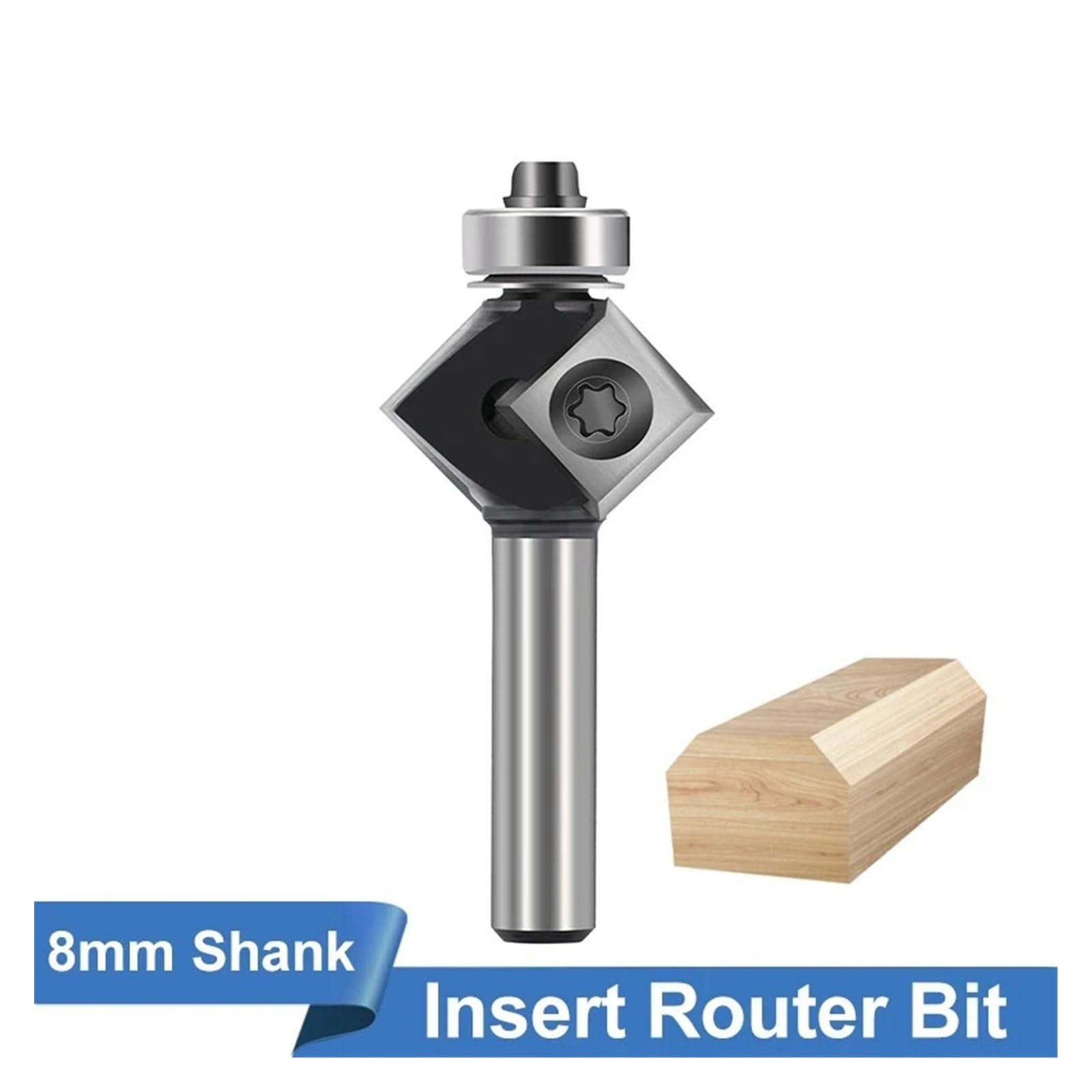 1PC Frez 8mm Trzpień CNC Wkładka Frez Frezowy Frez 45 Stopni V Rowek Frez Frezowy Do Narzędzi Do Obróbki Drewna