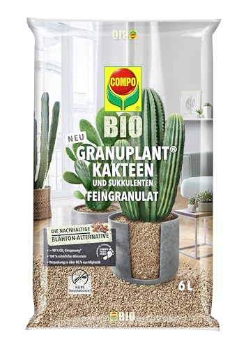 COMPO Bio GRANUPLANT® Kakteen Pflanzgranulat 6 L, grau/beige