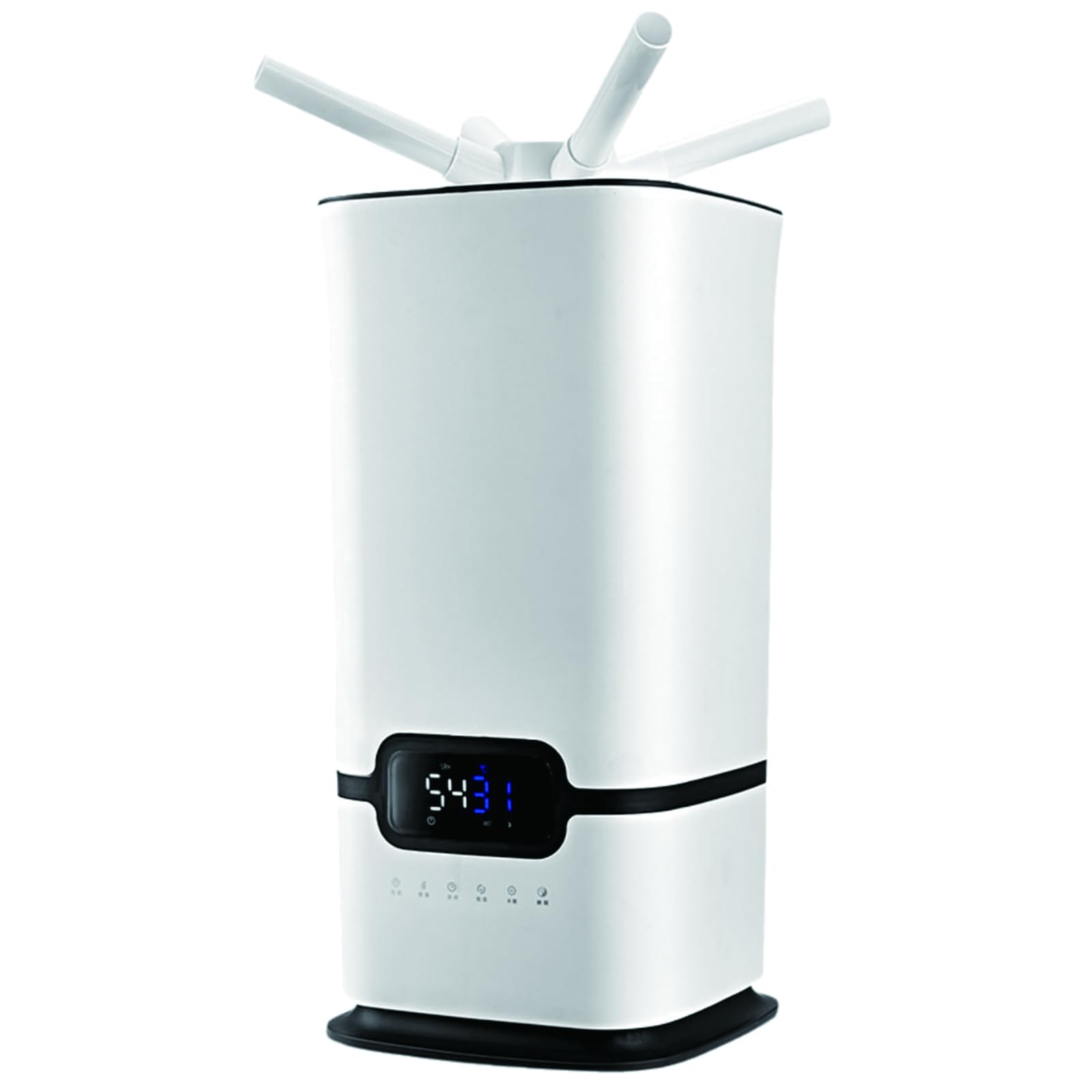 Umidificatore industriale – Umidificatore commerciale da 16 litri con telecomando e timer, nebulizzatore regolabile, atomizzatori a 3 nuclei per ufficio, officina e spazi fino a 200㎡